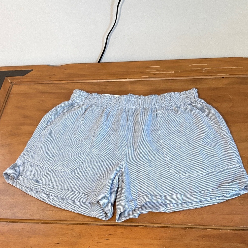 Briggs NWT New York Light Blue High Waist Shorts Size XL